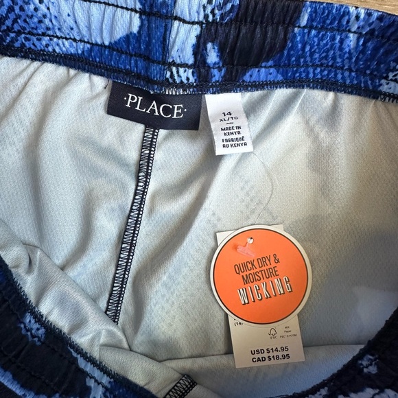 The Children's Place Navy and Light Gray Active Shorts - Picture 2 of 4